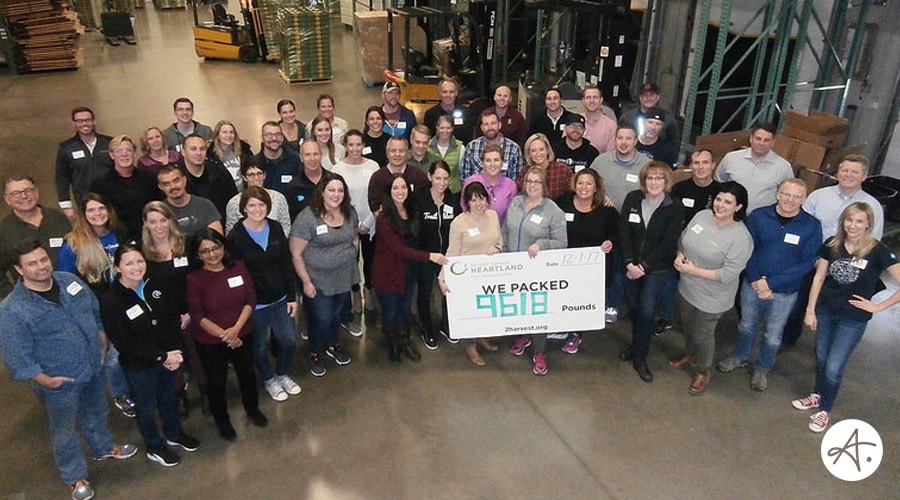 We packed nearly 10,000 pounds of food for Minnesota families