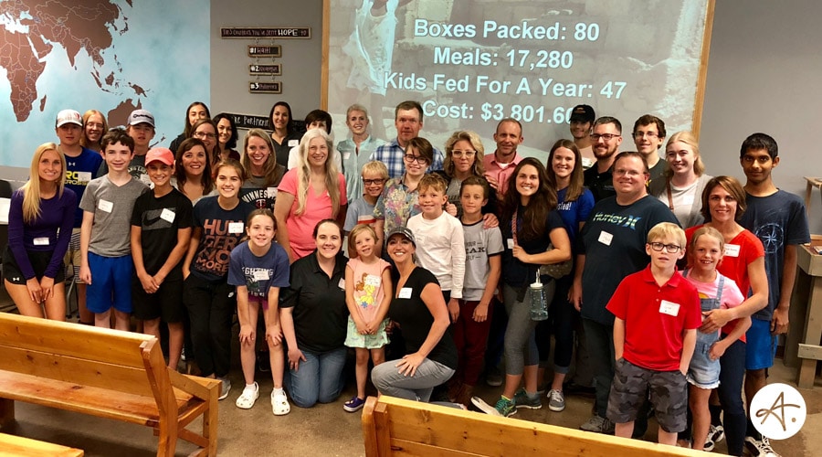 Authentic Brand and Two Or More: Service Event at Feed My Starving Children