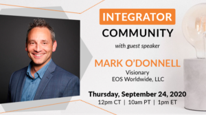 EOS Integrator Community Guest Speaker: Mark O'Donnell