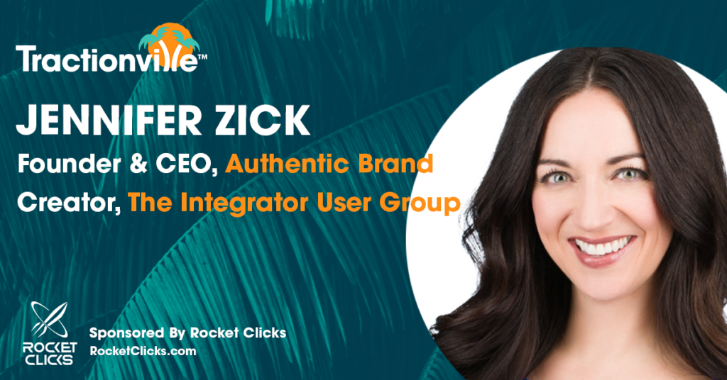 Jennifer Zick appears on Tractionville Podcast to discuss Integrator Community, Methodology, and more.
