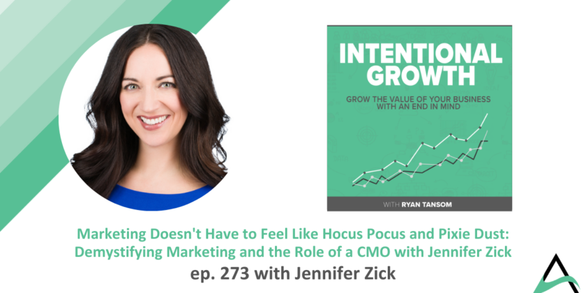 Jennifer Zick featured on Intentional Growth Podcast with host Ryan Tansom