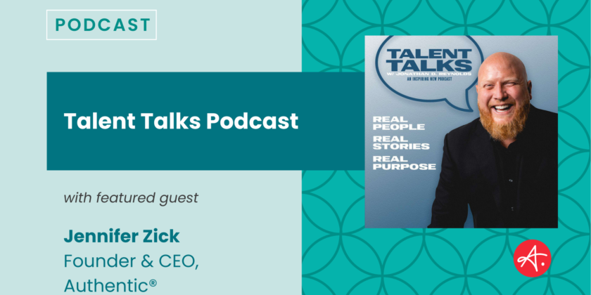 Talent Talks podcast featuring Jennifer Zick