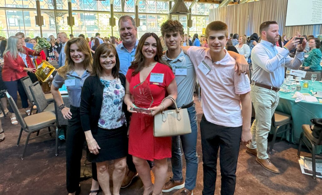 The Zick family at the 2024 MSPBJ Women in Business Awards 