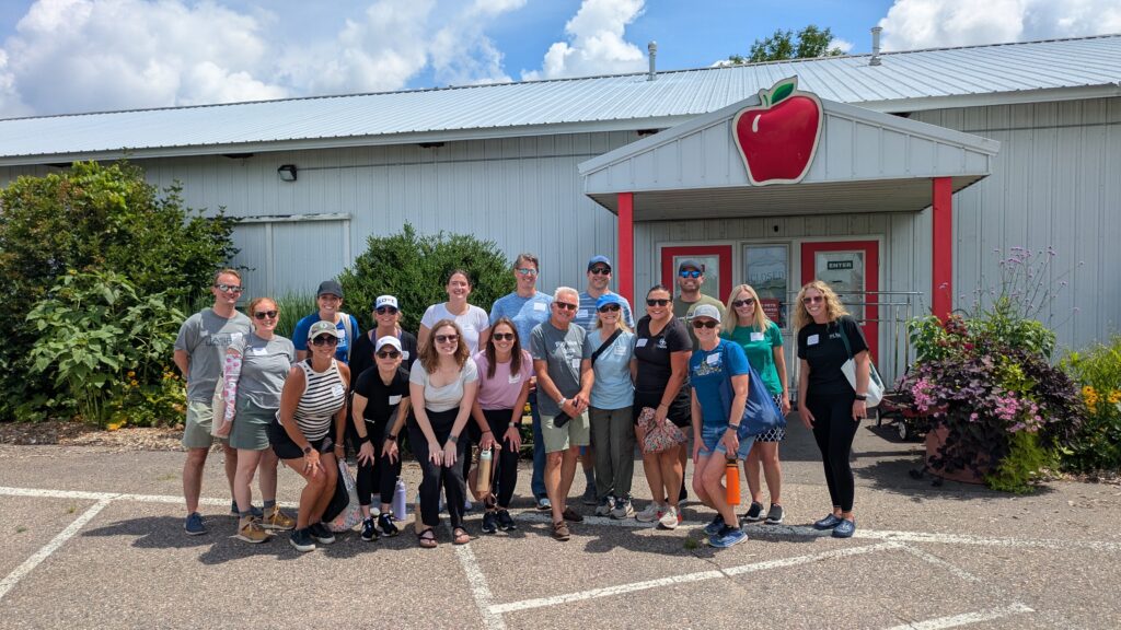 We helped beautify pumpkin patches at the MN Landscape Arboretum!
