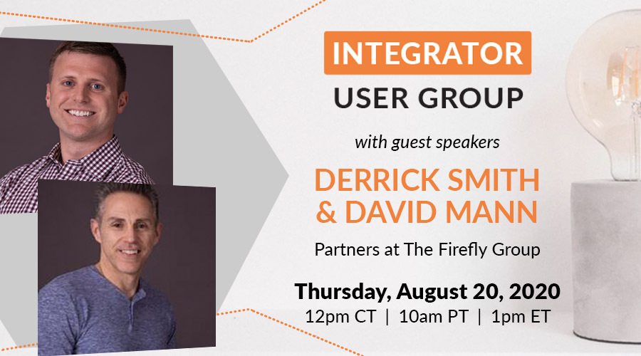 David Mann and Derrick Smith, Partners of The Firefly Group speak at fourth Integrator User Group event.