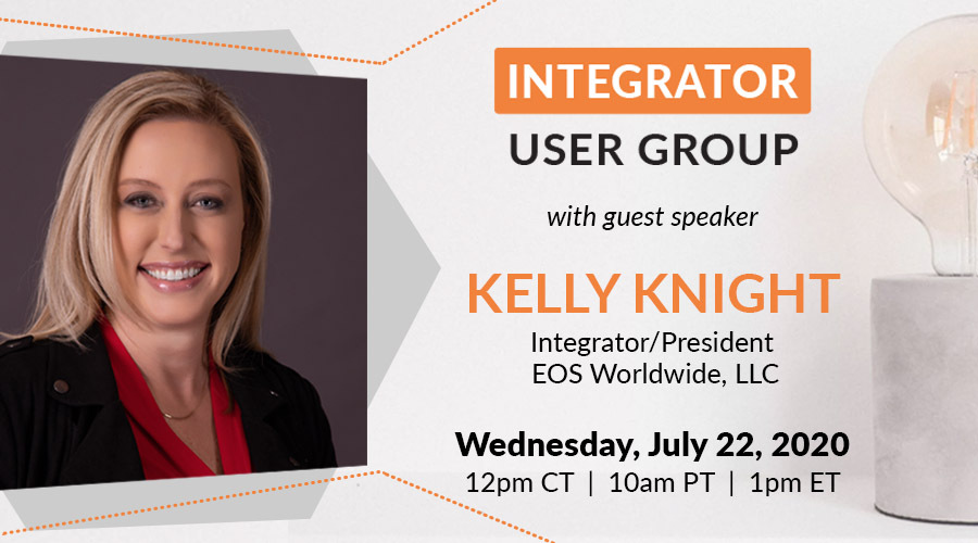 Guest speaker, Kelly Knight - President & Integrator of EOS Worldwide, LLC - encouraged integrators to look for opportunities to grow in grace during times of immense pressure, after which participants moved into small group virtual breakout rooms which were facilitated by Professional and Certified EOS Implementers®.